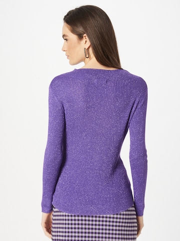 System Action Sweater 'Stars' in Purple