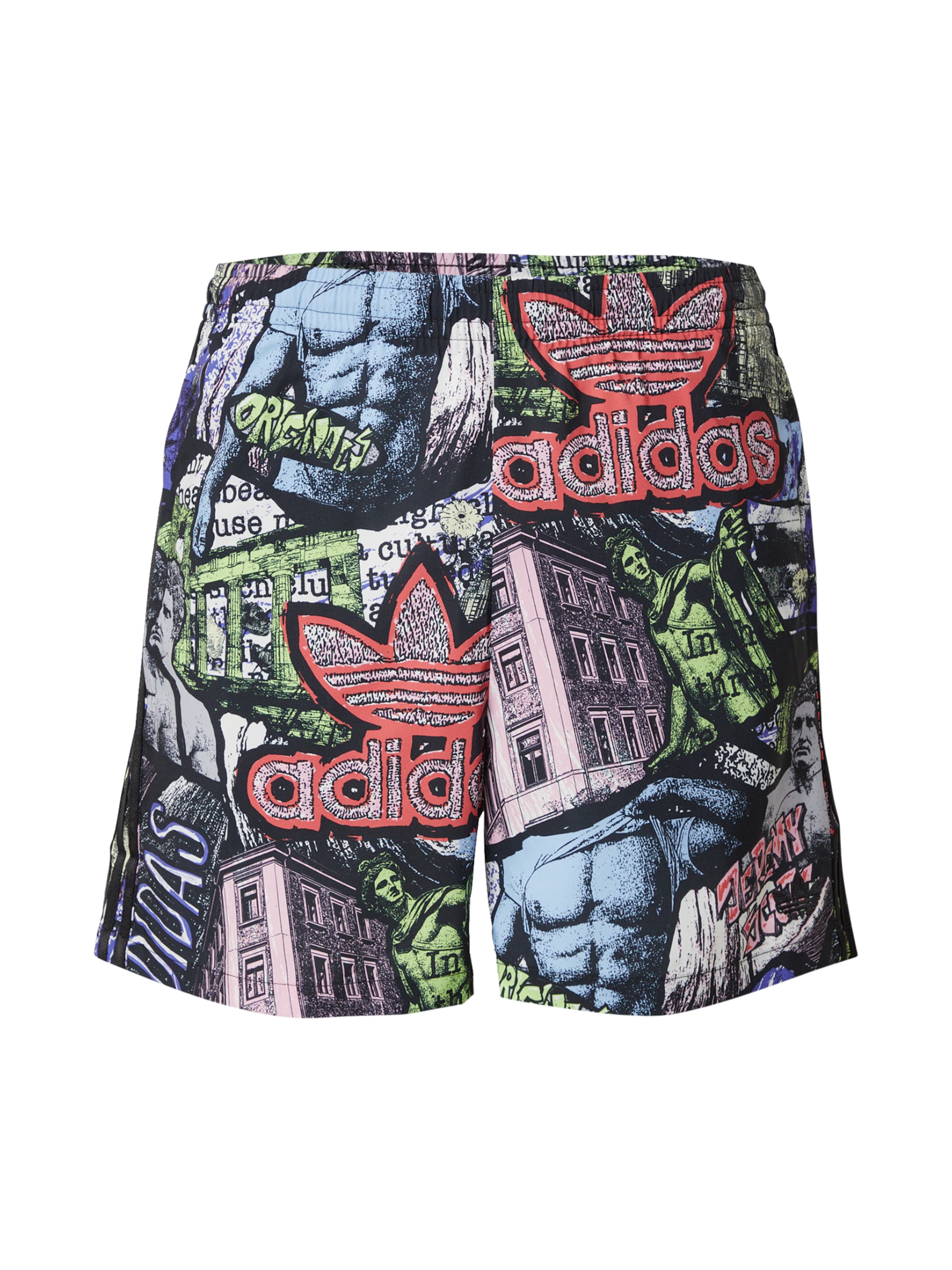 ADIDAS ORIGINALS Παντελόνι 'Adidas x Jeremy Scott' σε γαλάζιο / ανοικτό πράσινο / ρόδινο / μαύρο, Άποψη προϊόντος