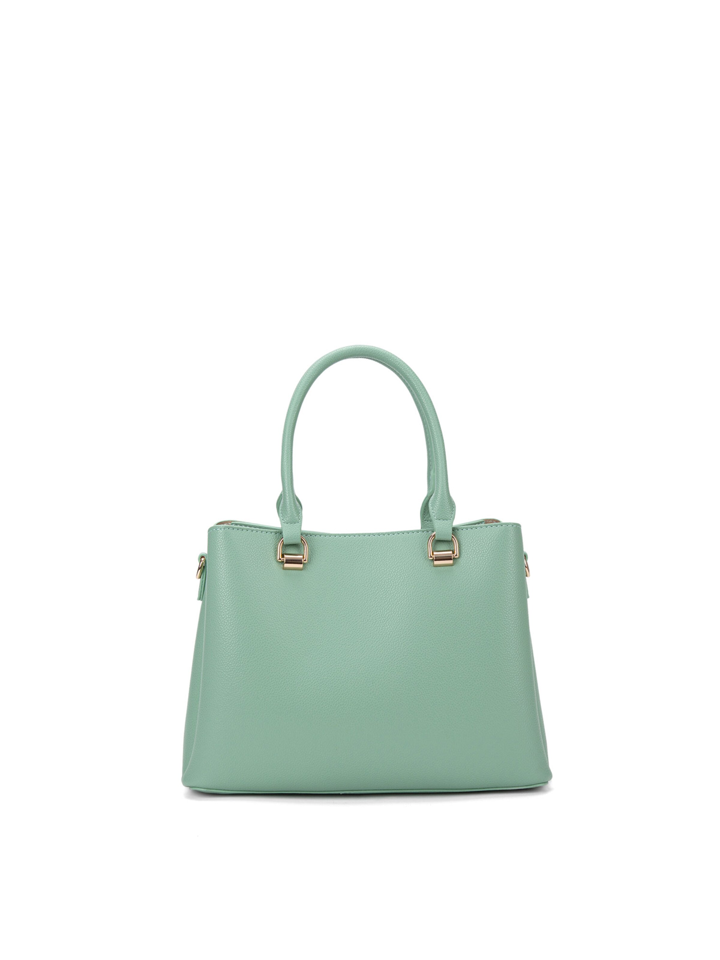 Borsa a mano 'Borsa a Mano Vegan Leather Diana & Co Firenze - Zip e Tracolla Rimovibile' di Diana&Co. in verde