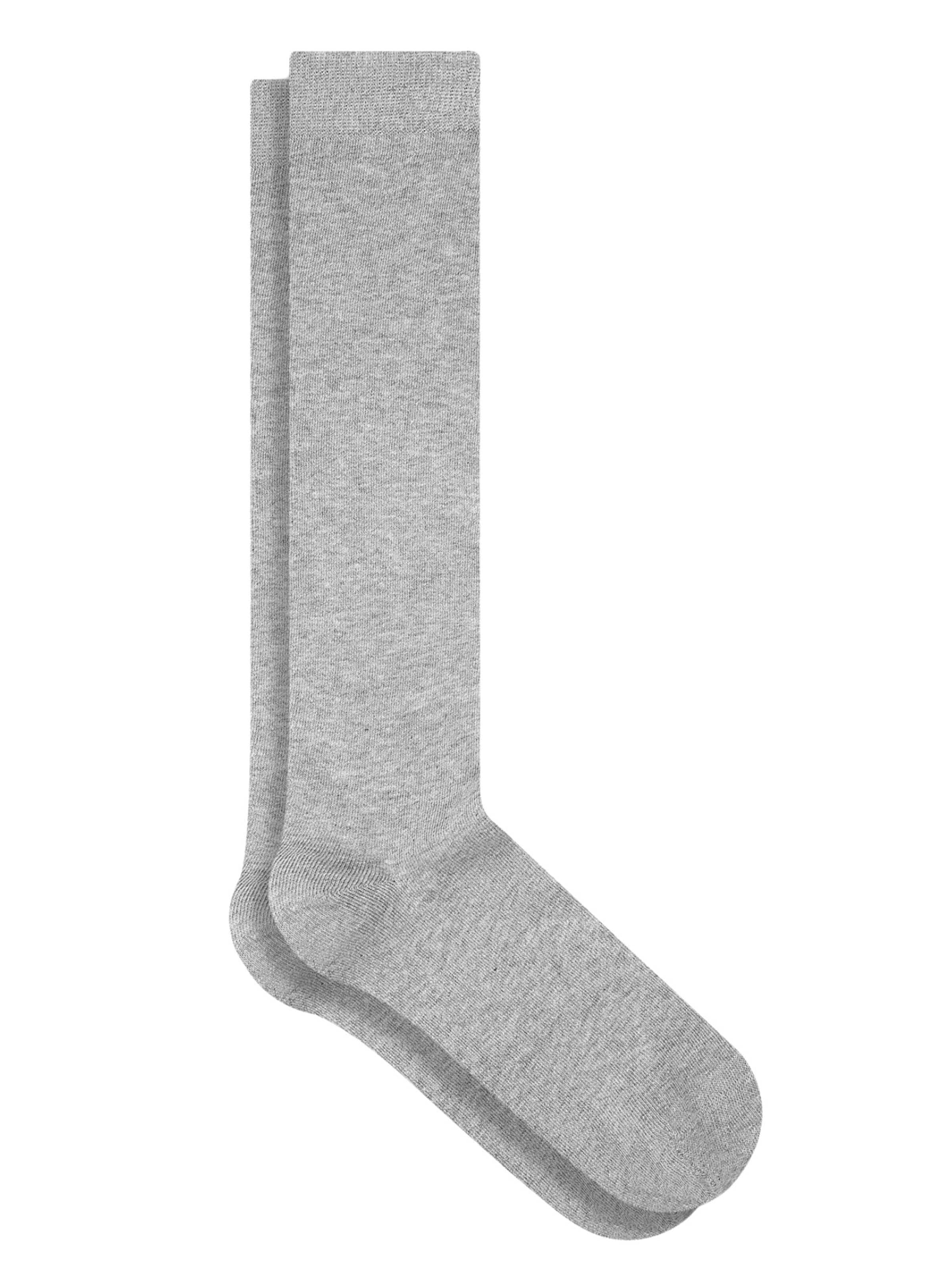 Albero Natur Kniestrümpfe 'Unisex Kniestrümpfe aus Bio-Baumwolle'‌ in Grau: Vorderseite