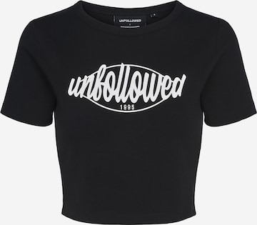 UNFOLLOWED x ABOUT YOU Shirt 'GIRLFRIEND' in Black: front