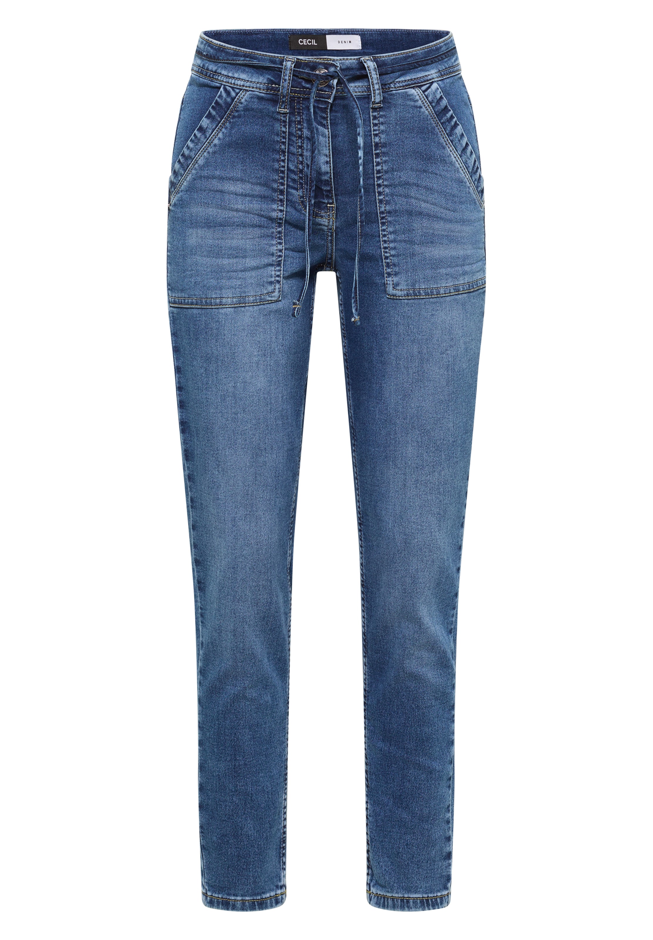 CECIL Slimfit Jeans in Blau: Vorderseite