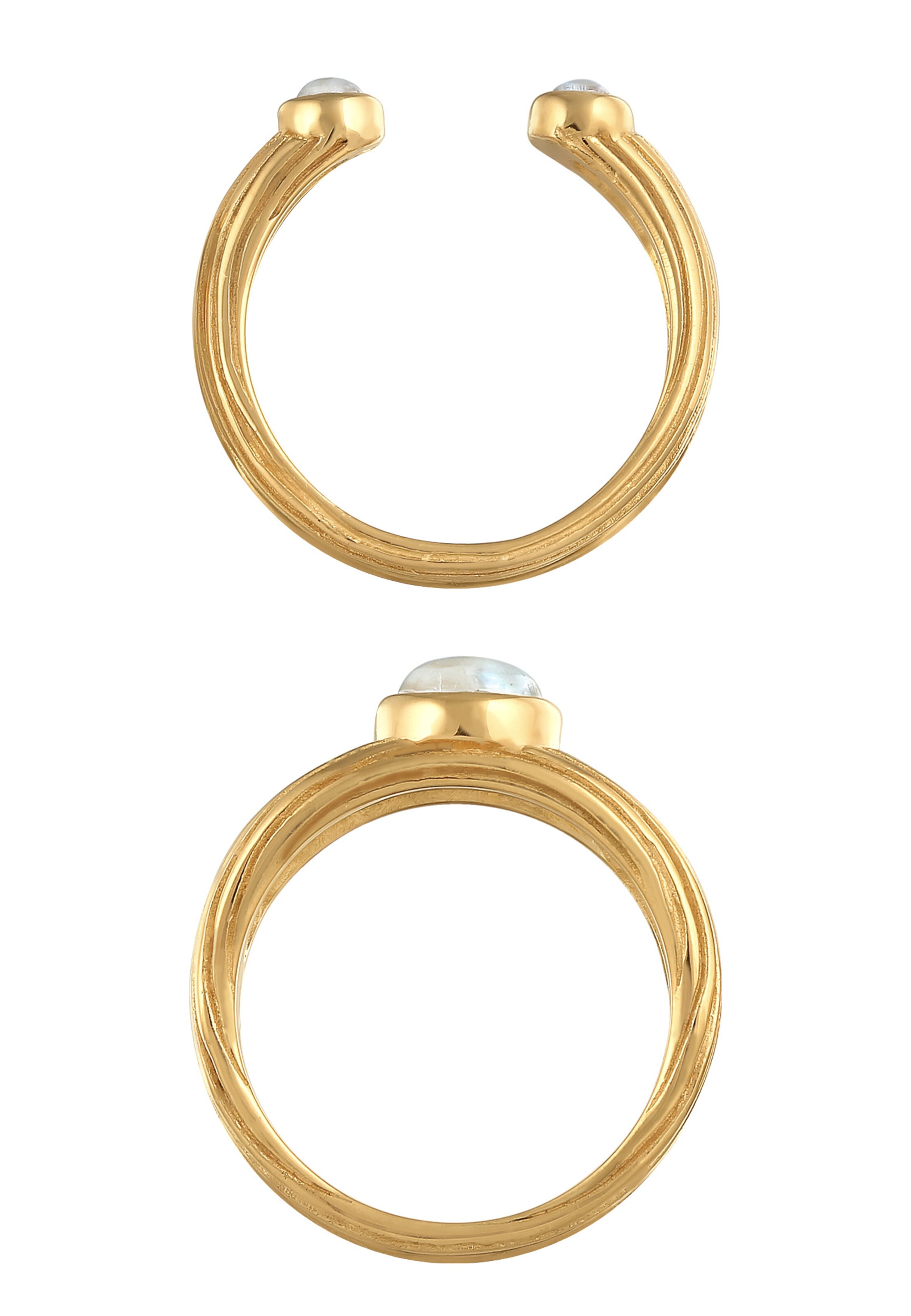 Frauen Schmuck ELLI PREMIUM Ring Edelstein Ring in Gold - OQ96323