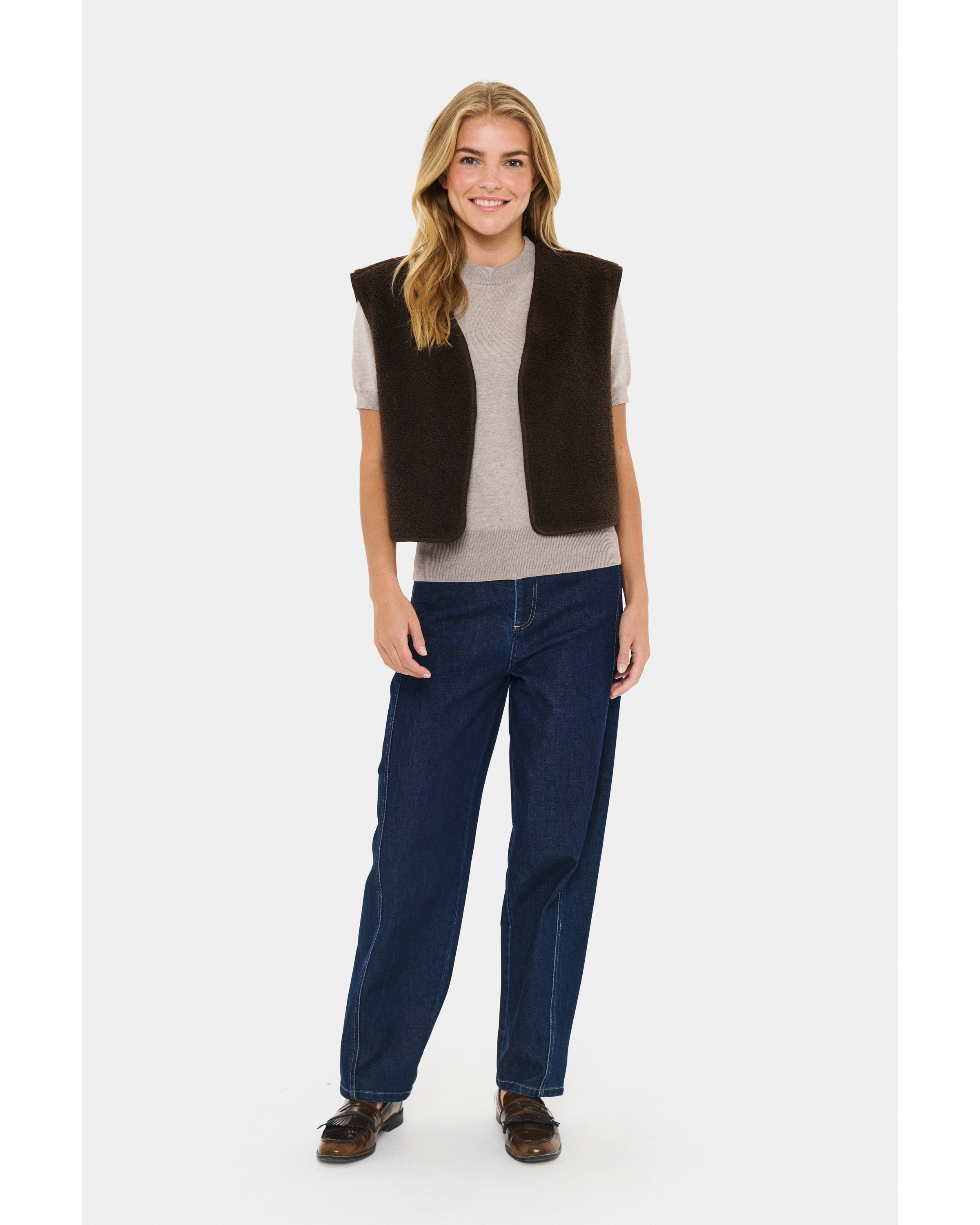 Gilet 'Icaria' SAINT TROPEZ en marron