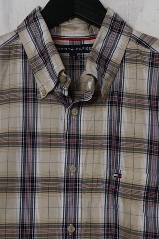TOMMY HILFIGER Button Up Shirt in L in Beige