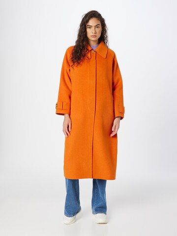 Manteau mi-saison 'DADOULOVE' AMERICAN VINTAGE en orange : devant