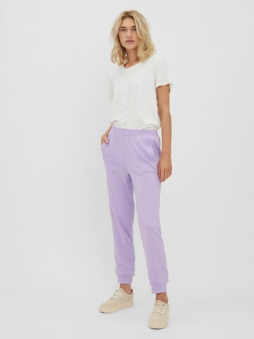 VERO MODA Tapered Pants 'Ibi' in Purple