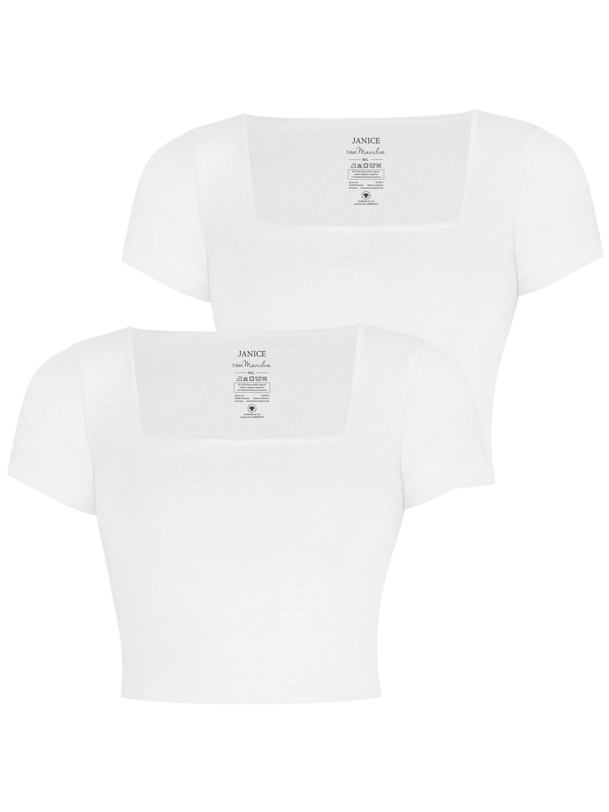 Janice Shirt in Wit: voorkant
