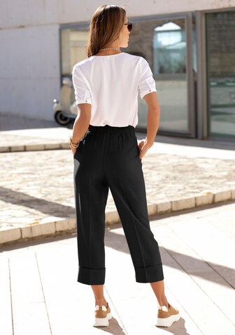 LASCANA Loose fit Pants in Black