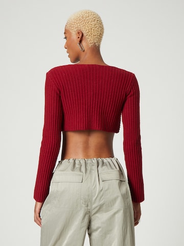 Cardigan 'Lauren' Bella x ABOUT YOU en rouge