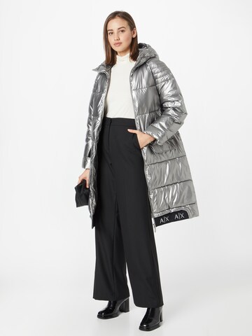 ARMANI EXCHANGE Winter coat 'CABAN' in Silver