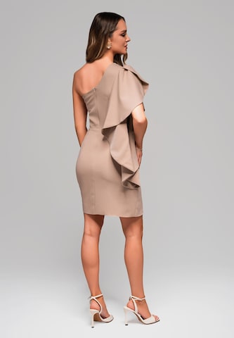 Robe de soirée Ombre en beige