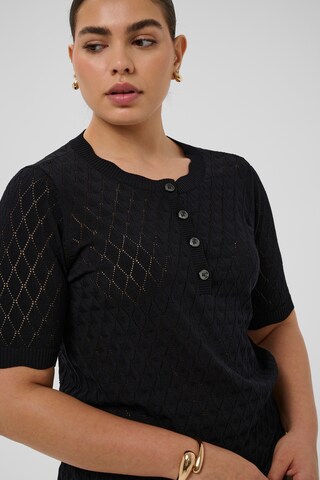 KAFFE CURVE Pullover 'KCbirthe' in Schwarz