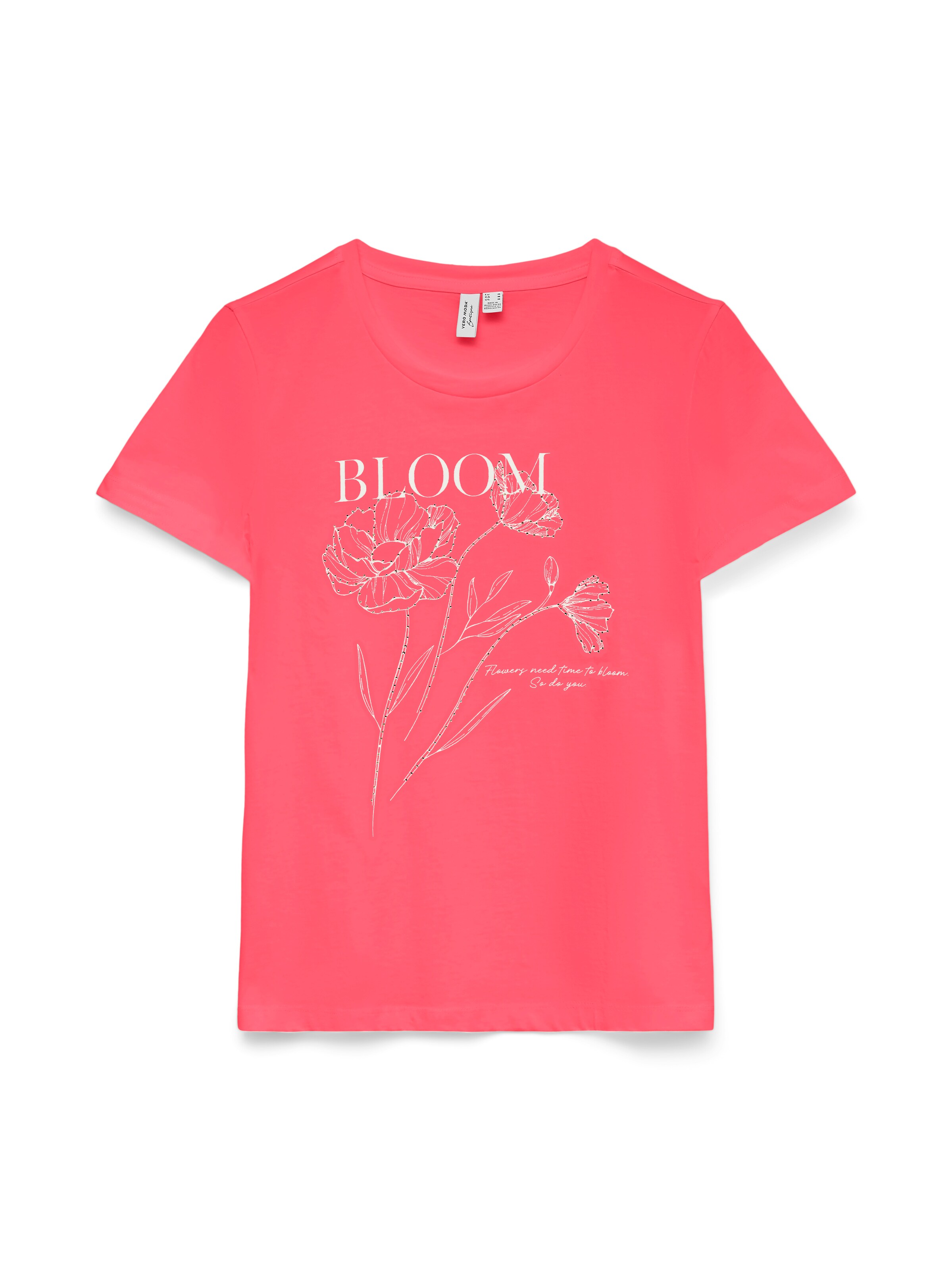 VERO MODA Shirt in XS in pink / weiß, Produktansicht