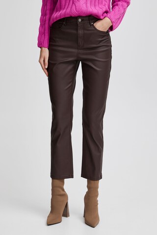 b.young Regular Pants in Brown: front