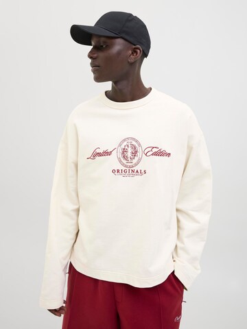 Sweat-shirt JACK & JONES en blanc