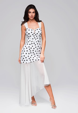 Ombre Cocktailjurk in Wit