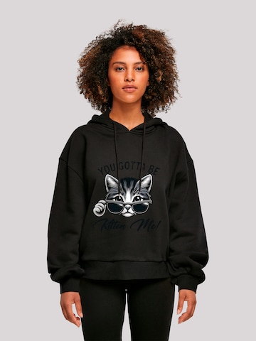 Sweat-shirt 'Kätzchen You Gotta Be Kitten Me!' F4NT4STIC en noir