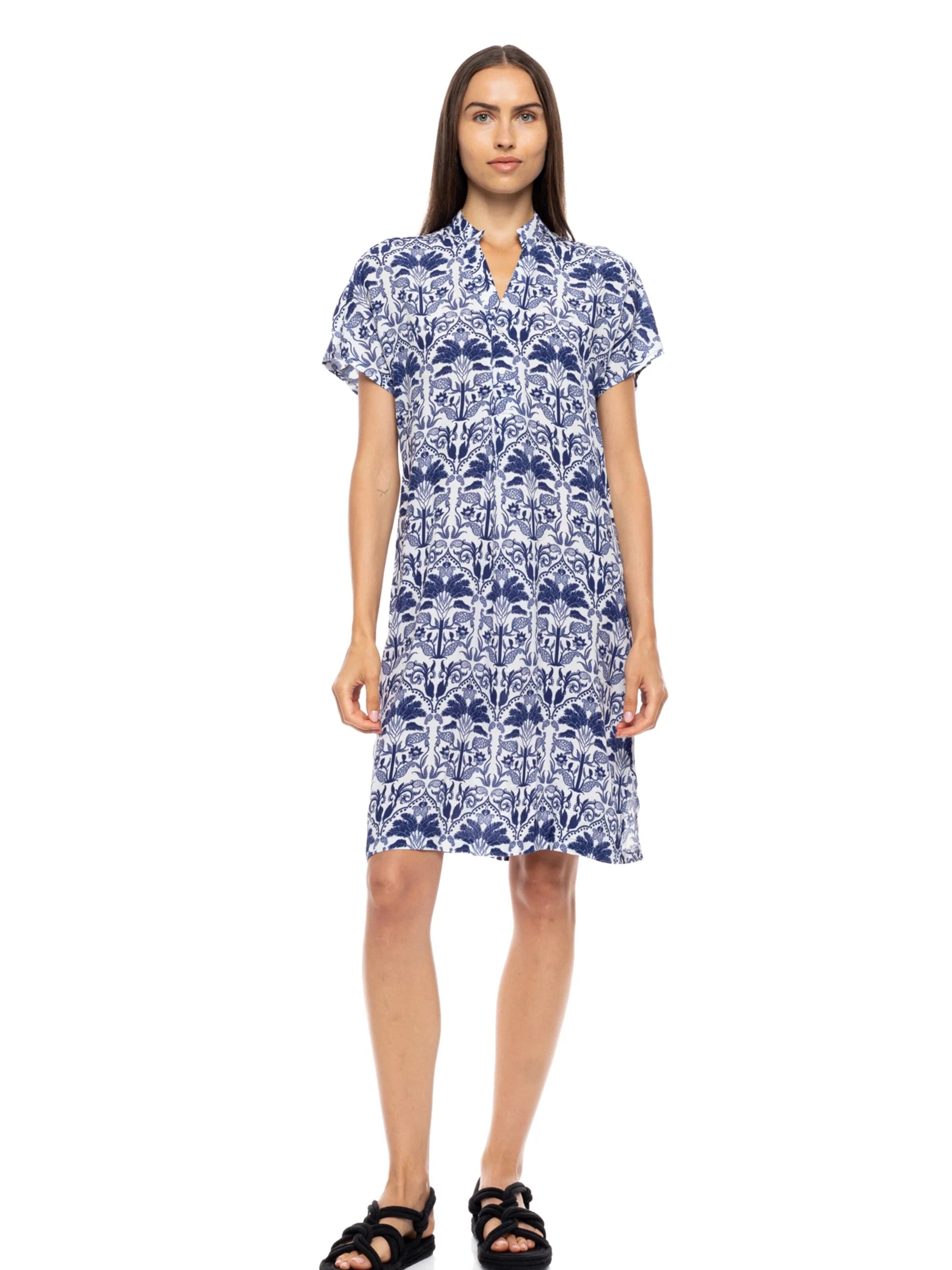 Abito estivo 'BEACHWEAR BLUE TROPICAL' di Pink Label in blu: frontale
