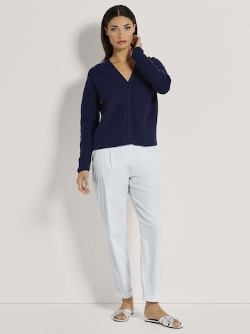 MADELEINE Gebreid vest in Blauw