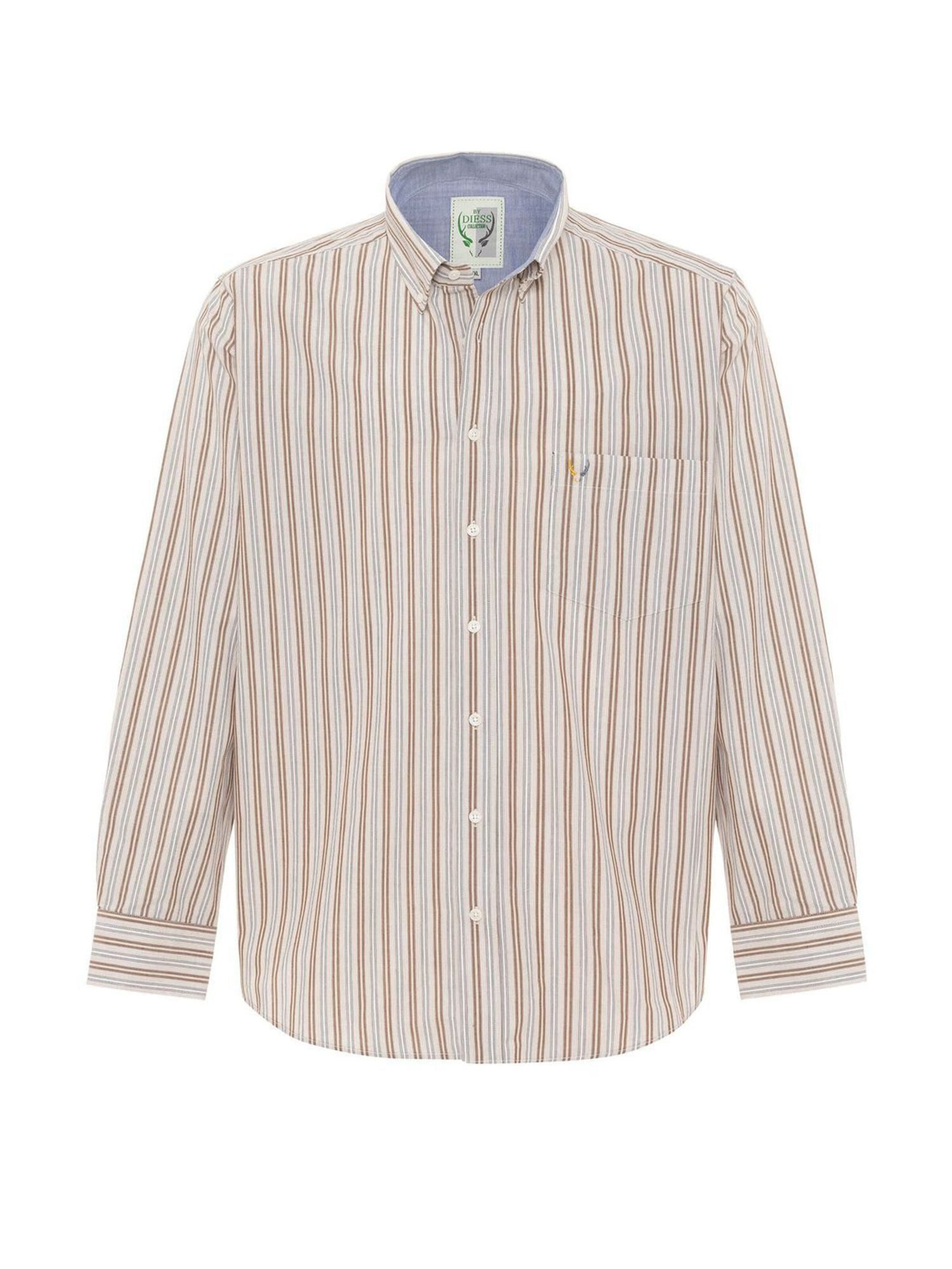 By Diess Collection Regular fit Πουκάμισο σε καφέ: μπροστά