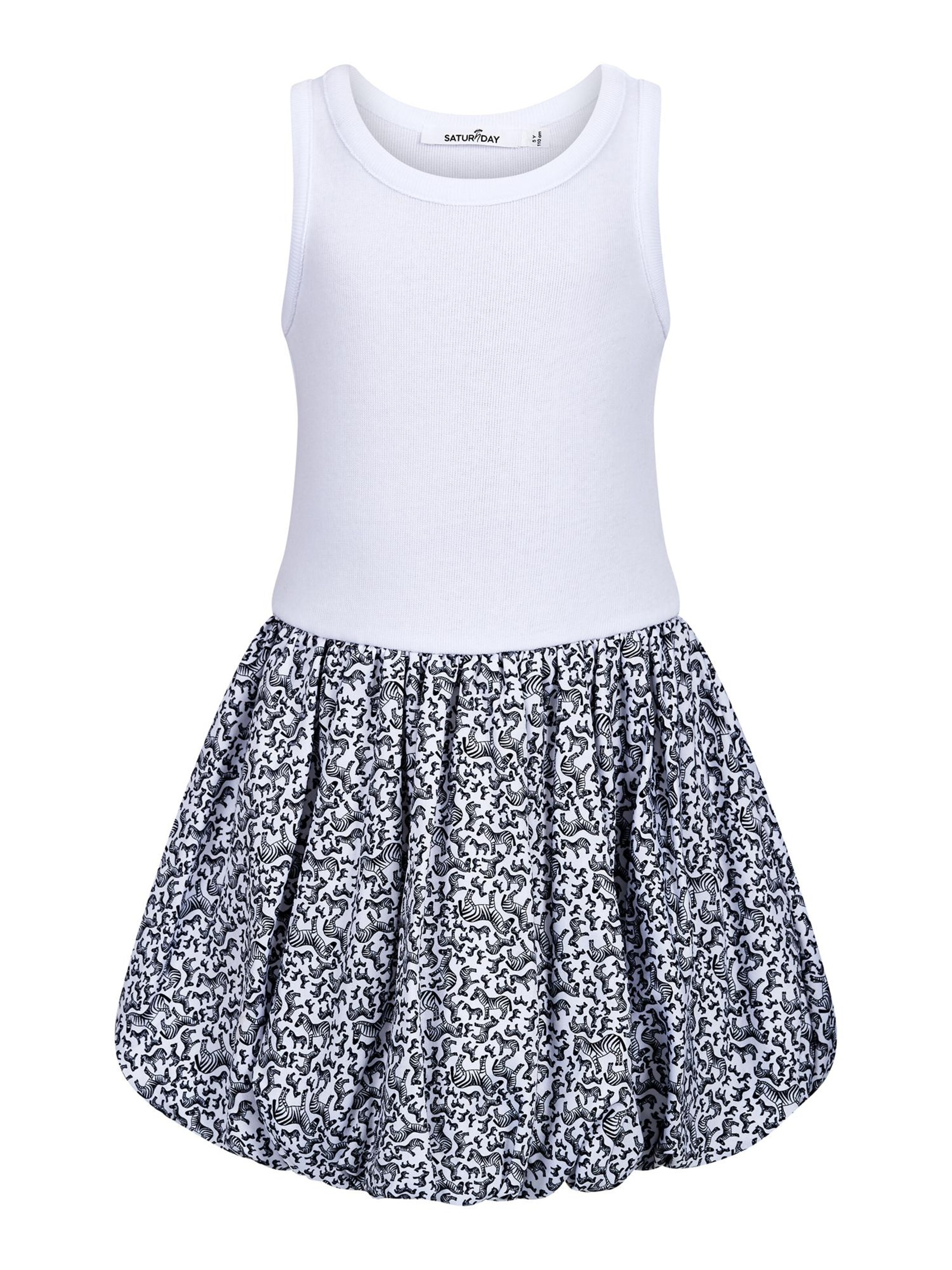 Robe 'Balloon' SATURNDAY en blanc : devant