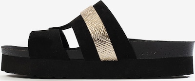 Šlepetės 'Melfi' iš Bayton, spalva – Auksas / juoda, Prekių apžvalga