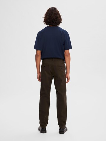 SELECTED HOMME Slimfit Chino 'Miles Flex' in Bruin