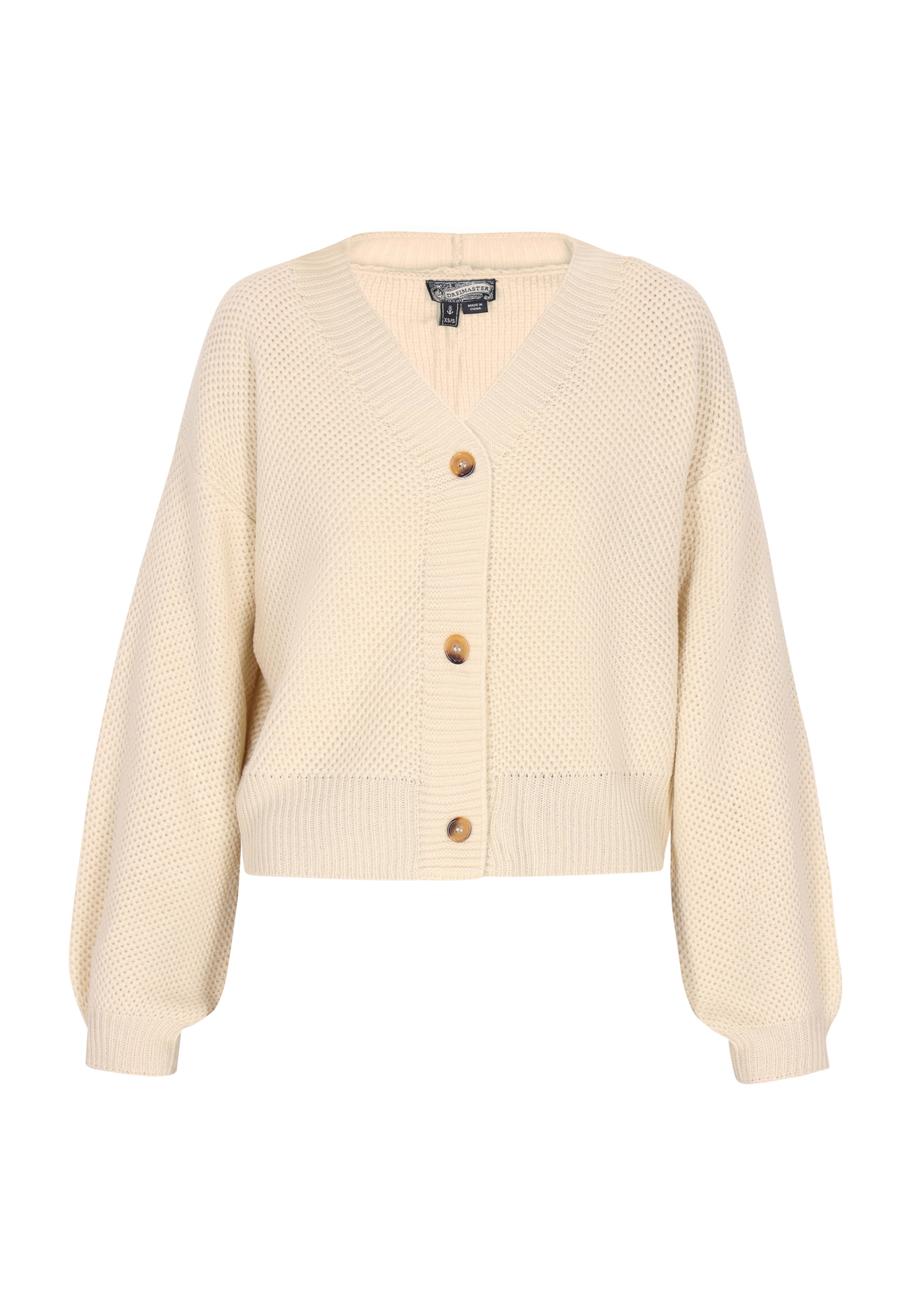 Cardigan DreiMaster Vintage en beige : devant