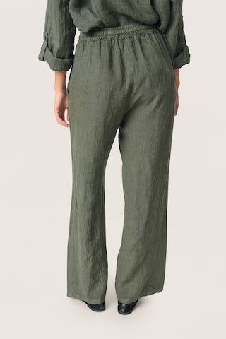 SOAKED IN LUXURY Loosefit Hose 'Auran' in Grün