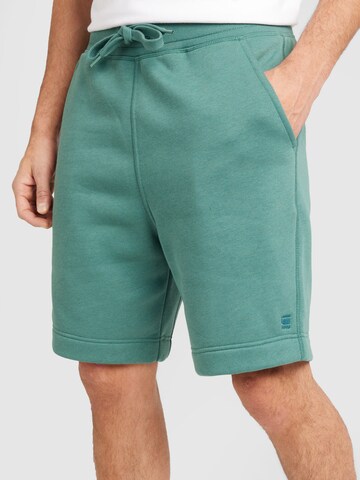 G-STAR Loose fit Trousers 'Premium Core' in Green