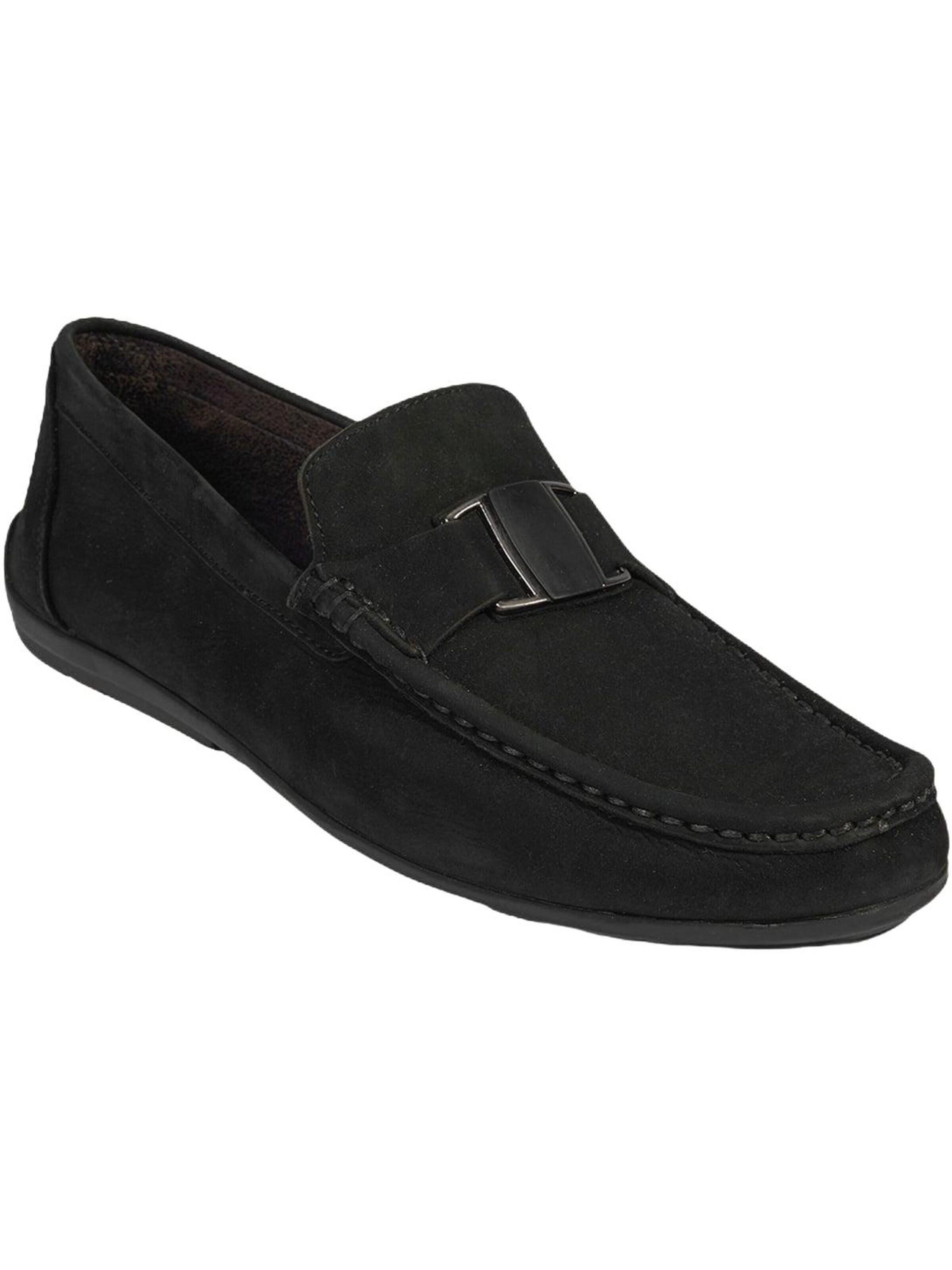 Desa Moccasins 'Slip-Ons' in Black