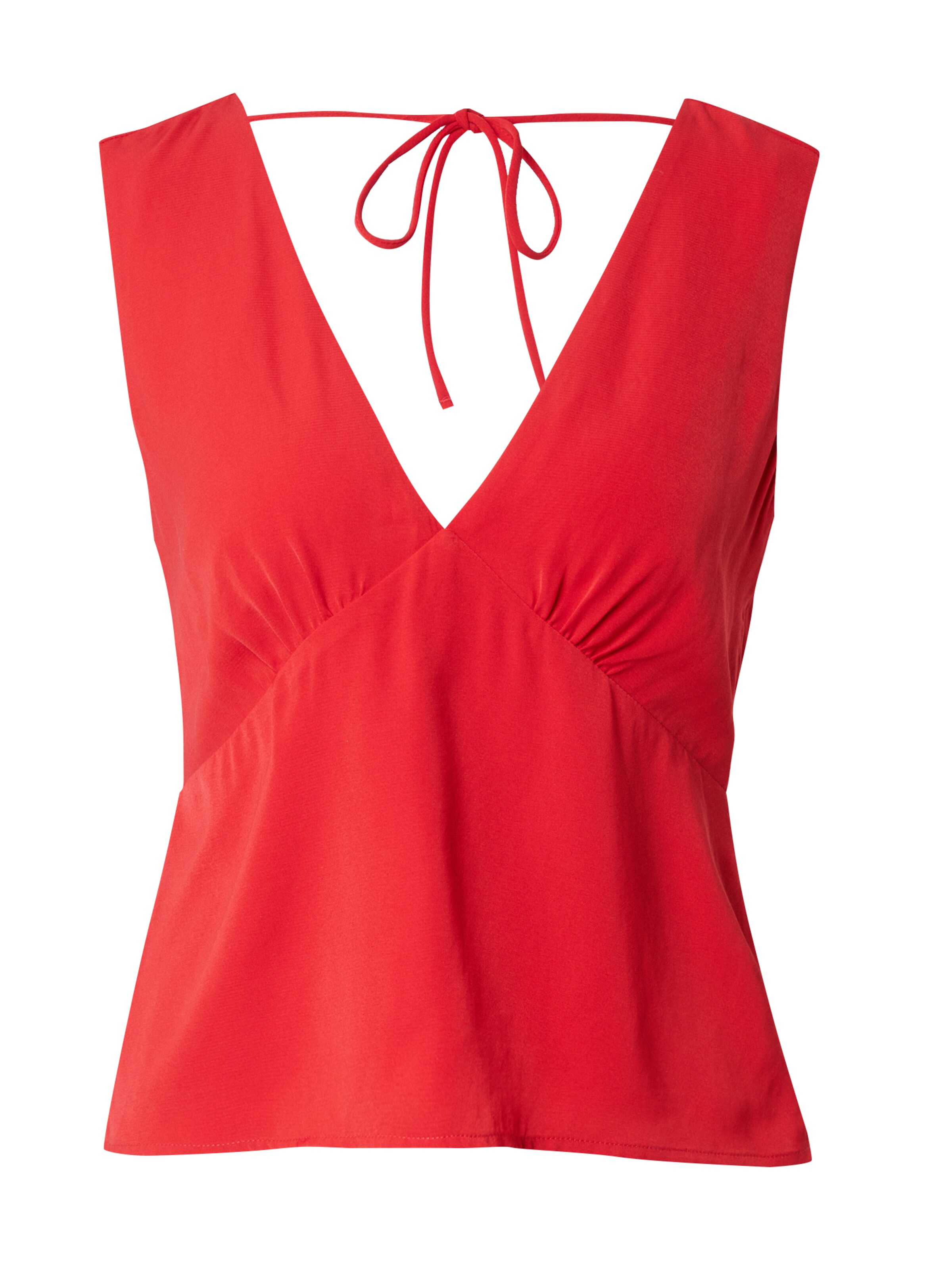 raudona Abercrombie & Fitch Palaidinė be rankovių: priekis