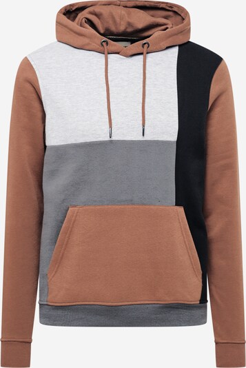 BLEND Sweatshirt in Brown / Light grey / mottled grey / Black, Item view