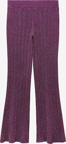évasé Pantalon 'Cooper' MANGO en violet : devant
