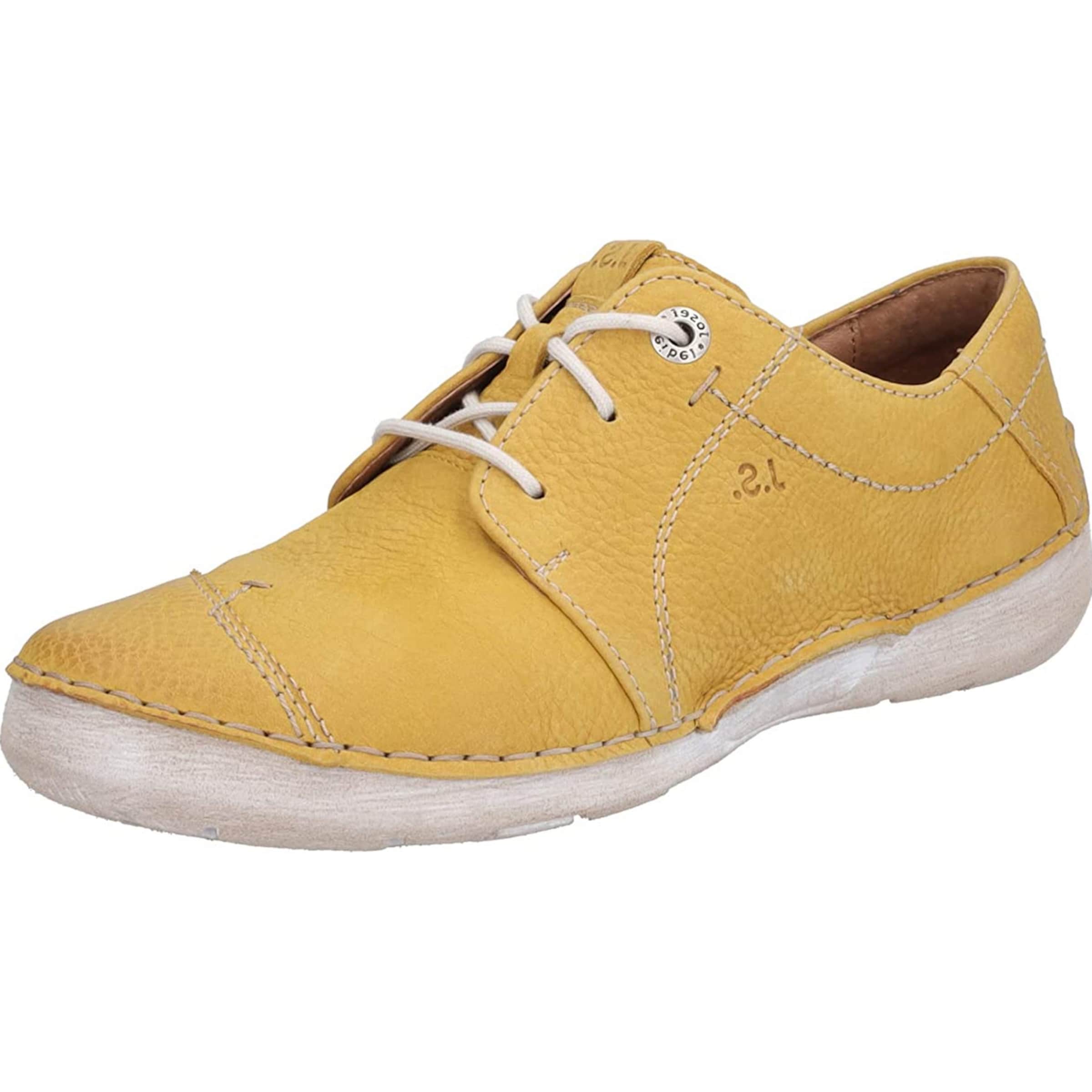 JOSEF SEIBEL Lace-up shoe in Yellow: front