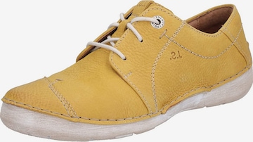 JOSEF SEIBEL Athletic Lace-Up Shoes 'Josef' in Yellow: front