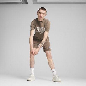 PUMA Regular Broek 'Class' in Bruin