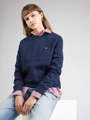 Sweat-shirt Tommy Jeans en bleu : devant