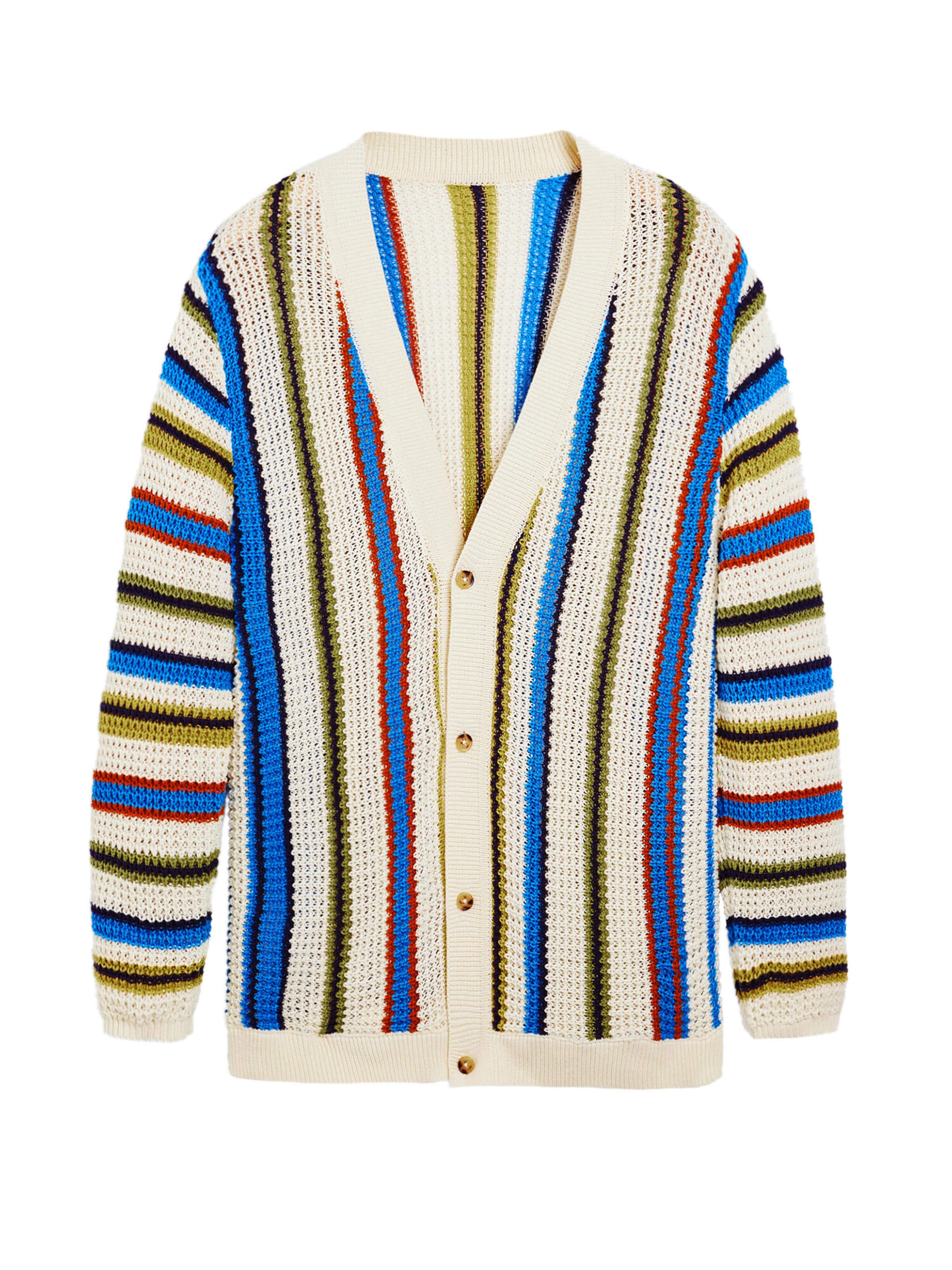 Desigual Strickjacke in Weiß: Vorderseite