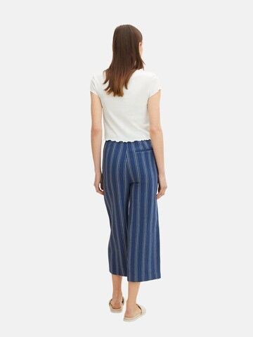 Wide leg Pantaloni di TOM TAILOR in blu