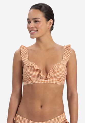 Beachlife T-Shirt Bikinitop in Orange