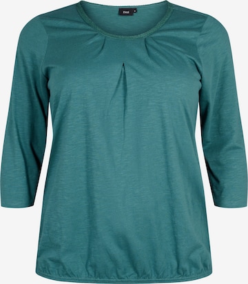 Zizzi - Blusa 'Mloa' en azul: frente