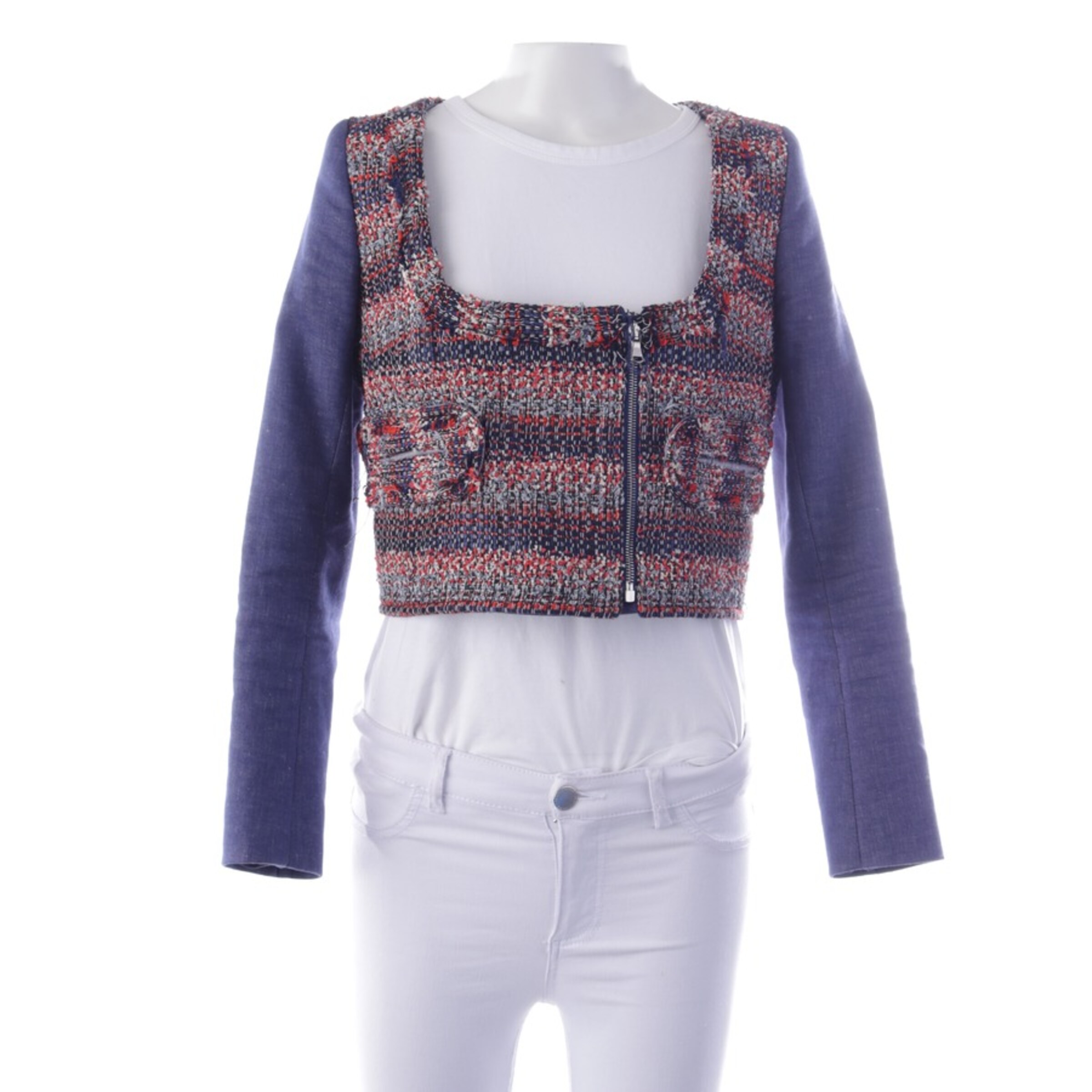 Carven Jacket & Coat in XS in Blue: front