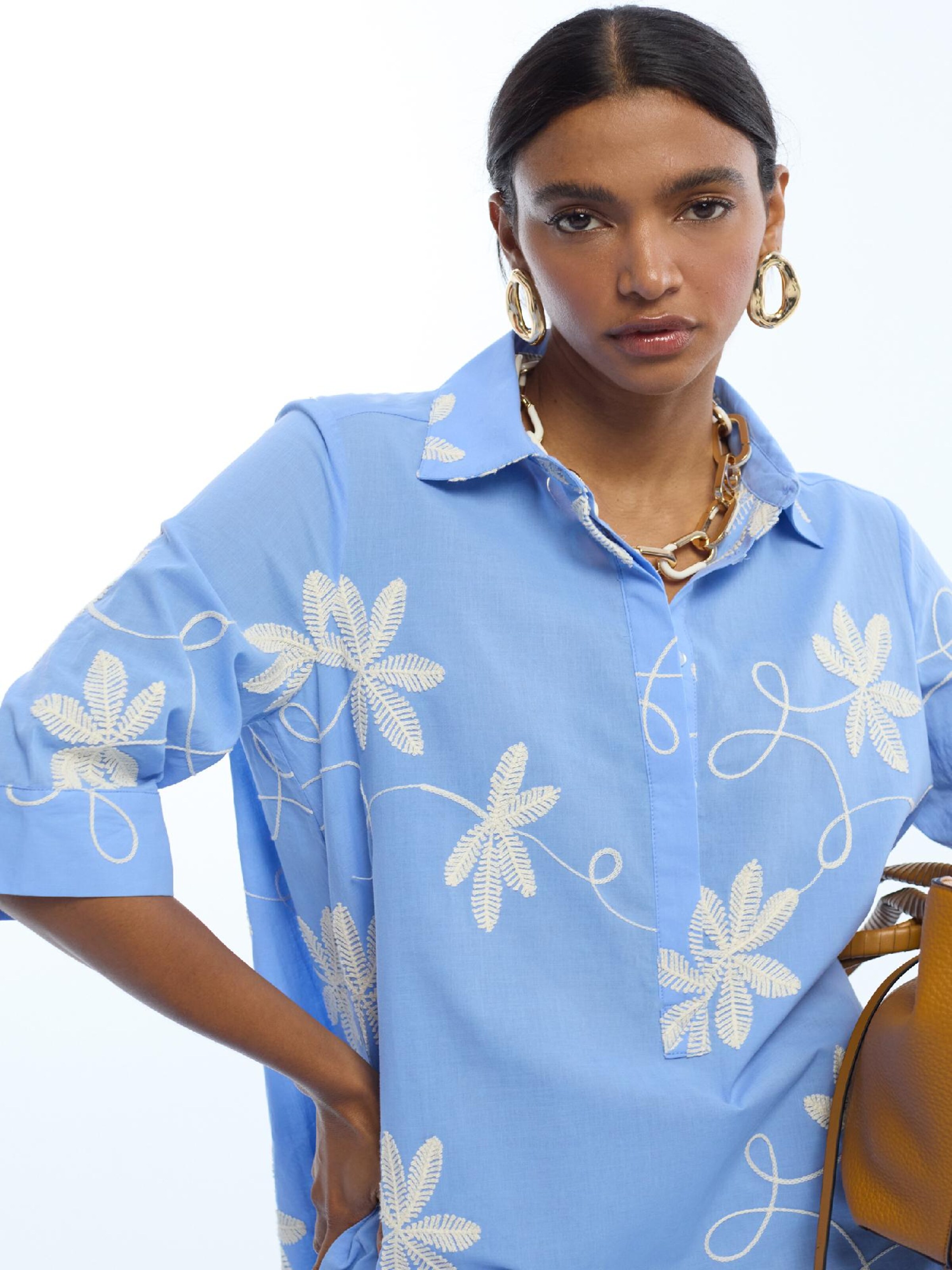 Lola Casademunt Blusekjole i blå