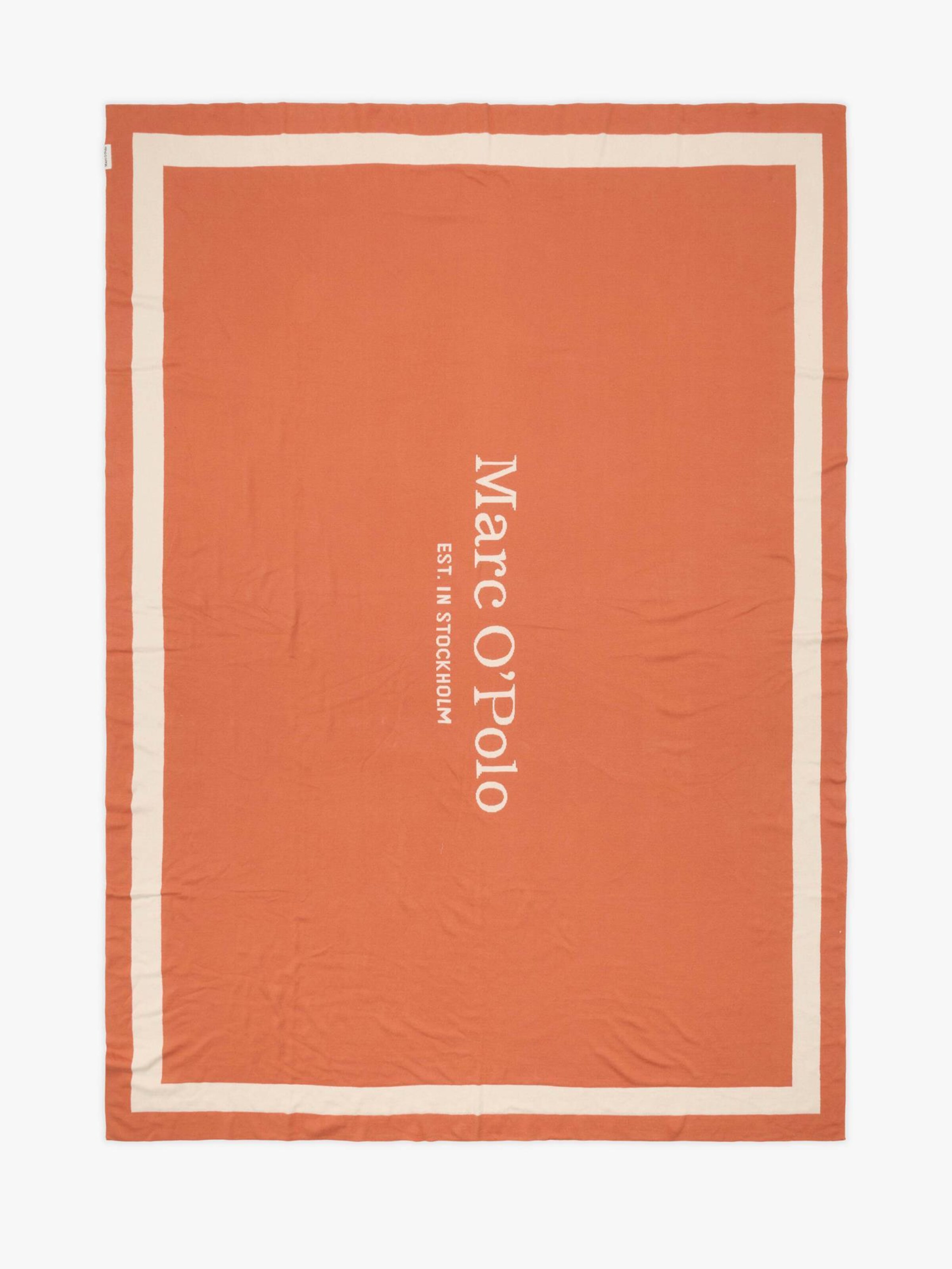 Marc O'Polo Decke 'Statement' in Rot: Vorderseite