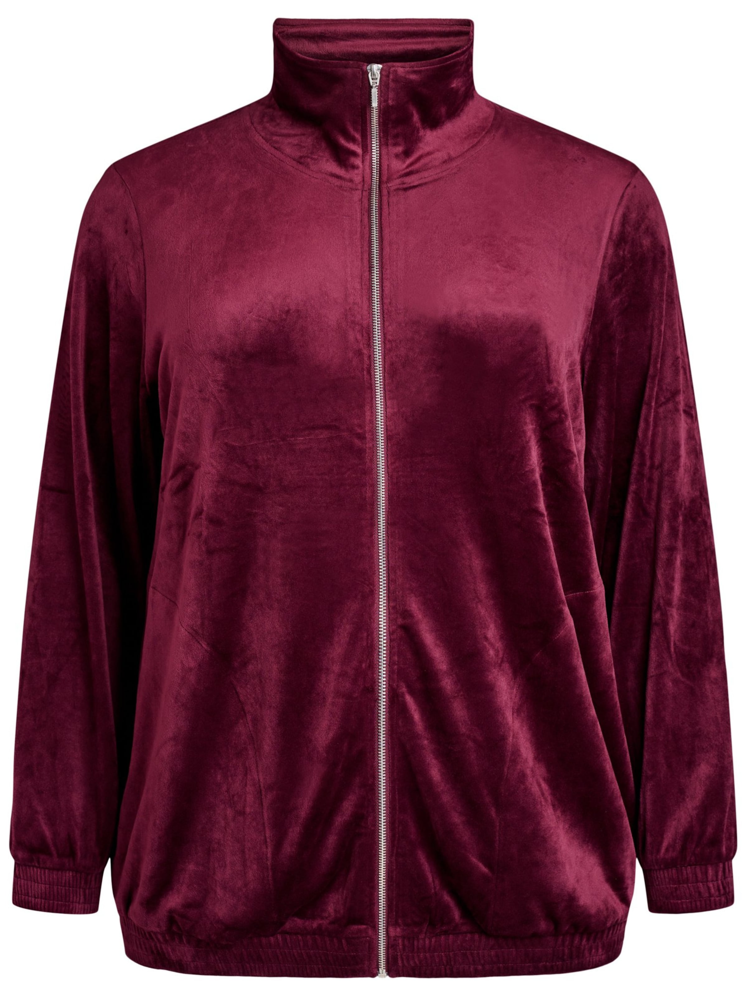 Zizzi Tepláková bunda - Červená: predná strana