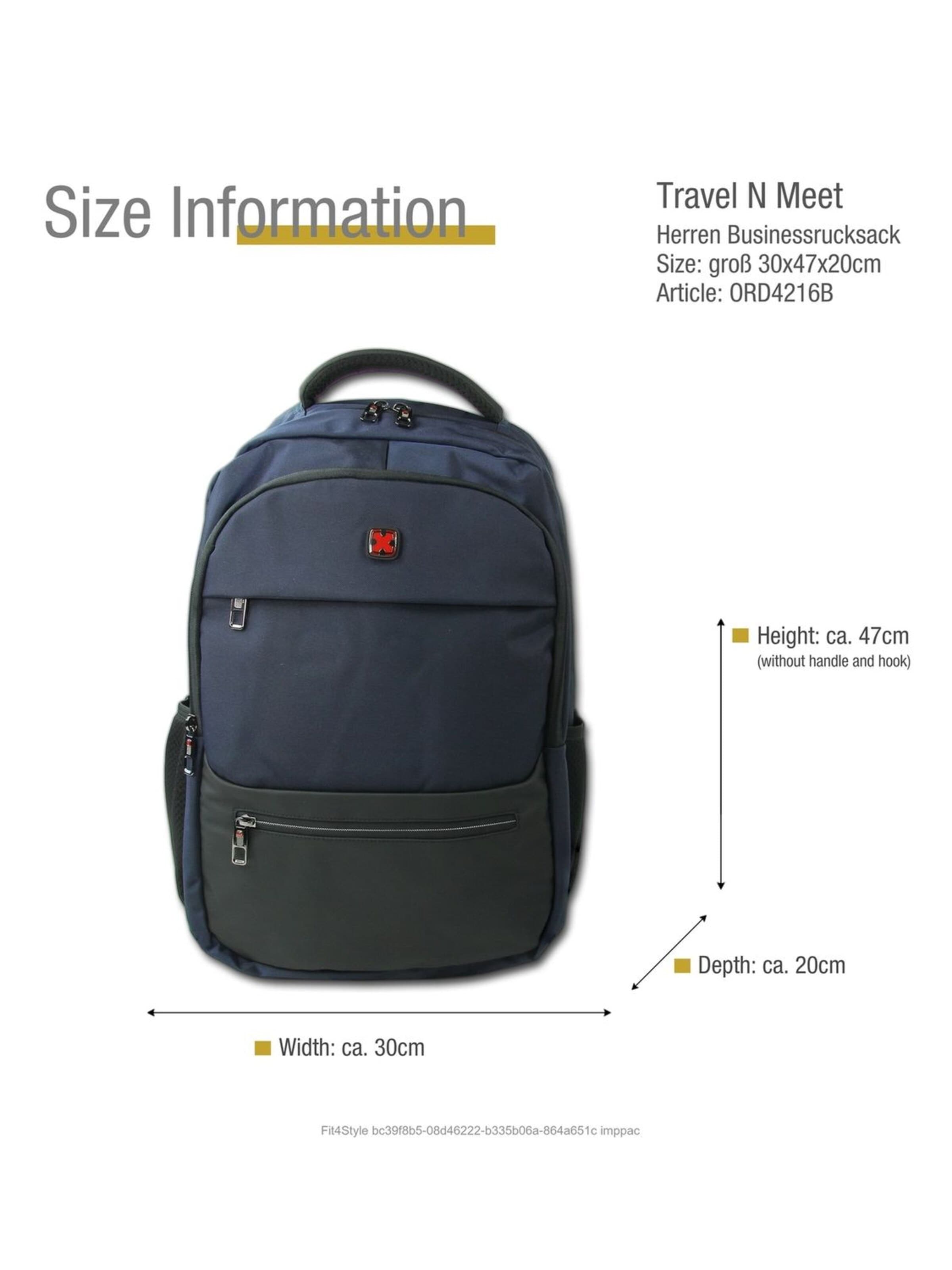 Sac à dos Travel N Meet en bleu