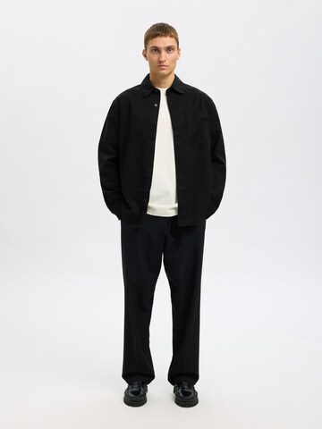 SELECTED HOMME Regular fit Overhemd in Zwart