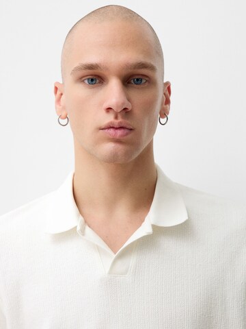 Bershka Tričko – bílá